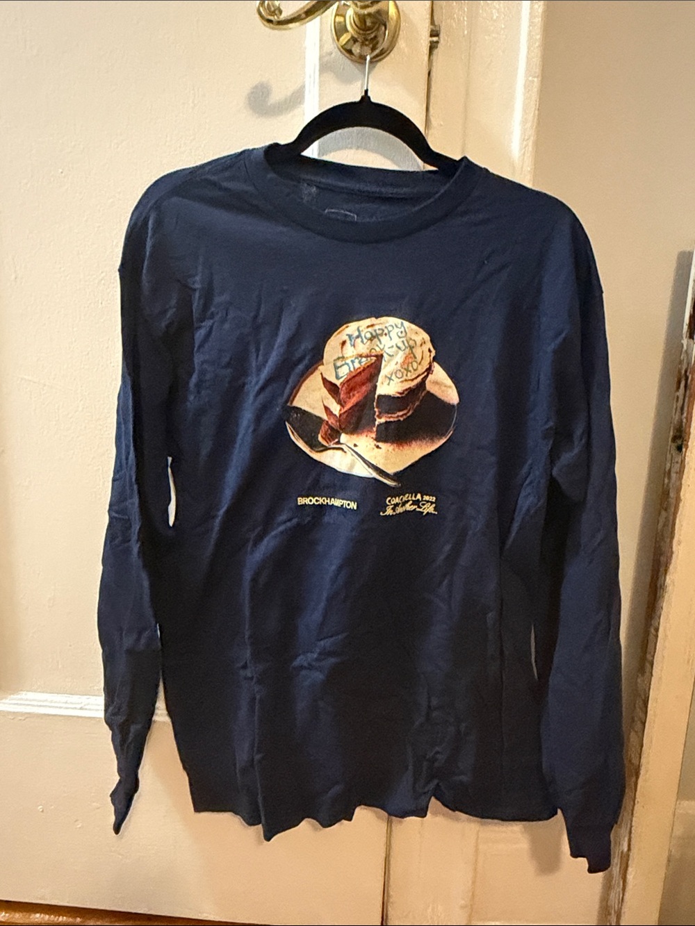 Brockhampton Long Sleeve Graphic Tee in Navy